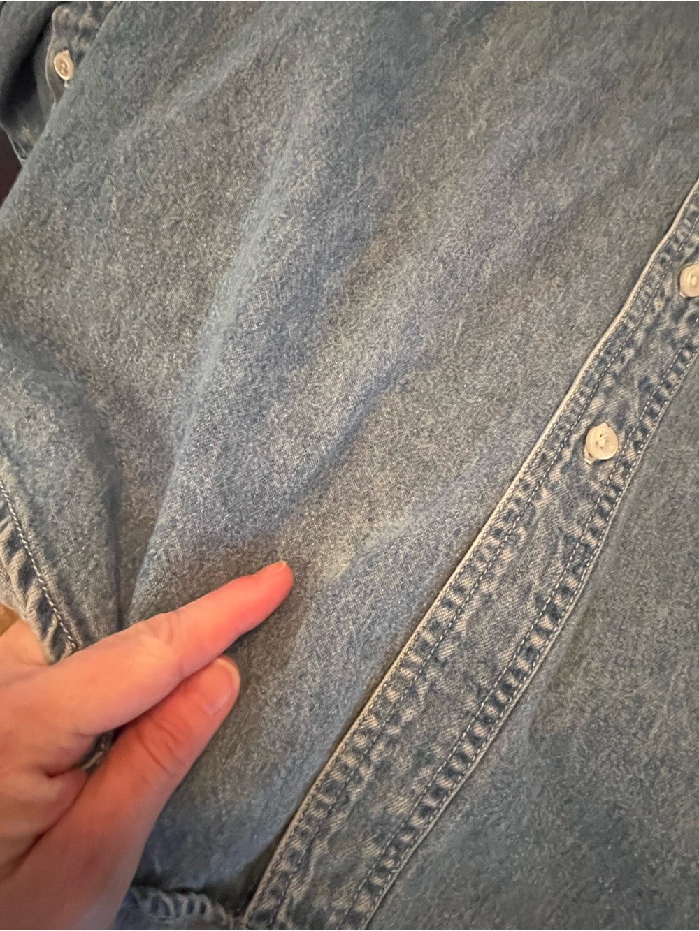 The Disney Store Mickey and Friends Embroidered Back Denim Style Shirt - Picture 5 of 10